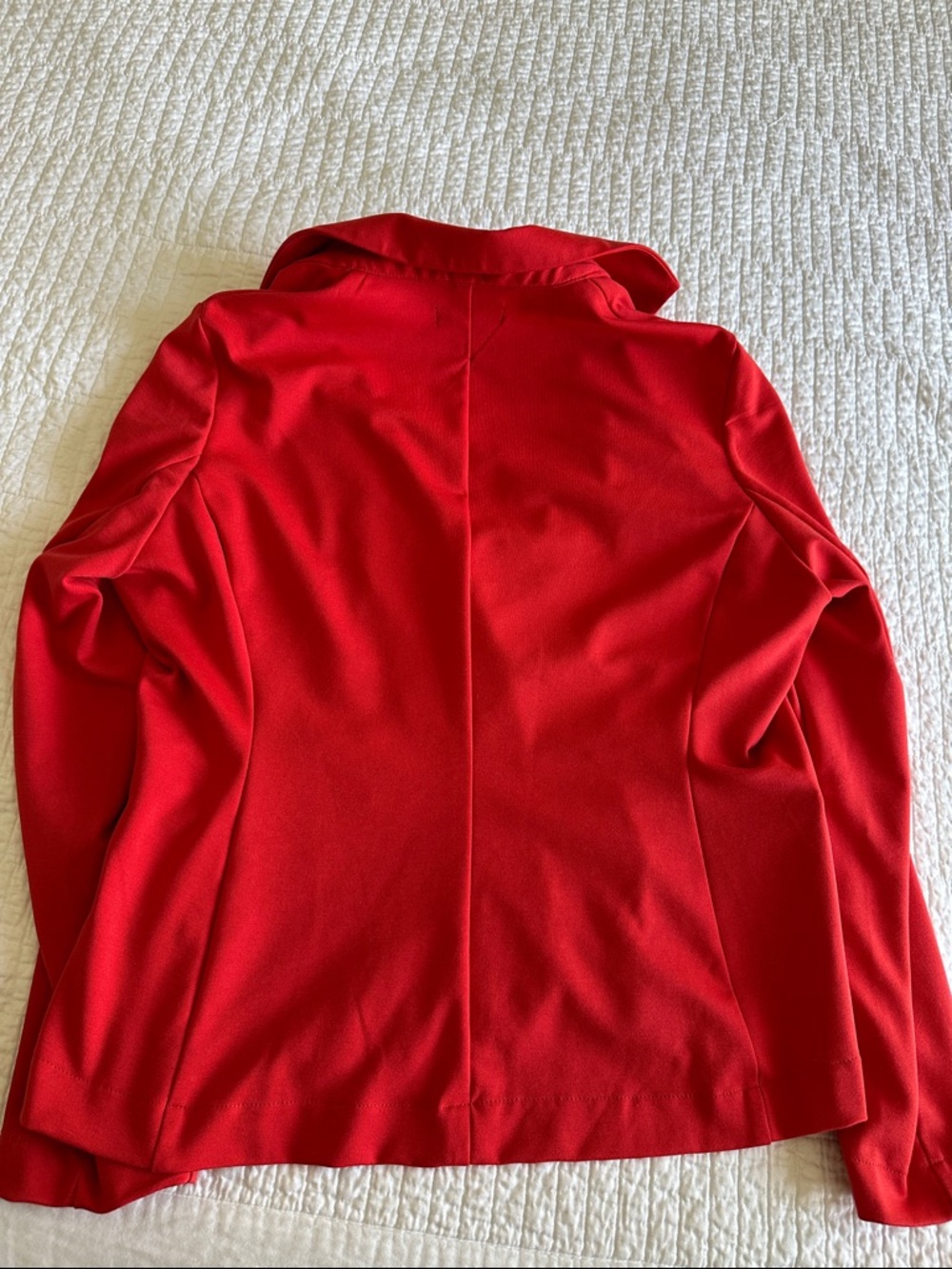 Bright Red Single-Button Blazer - Picture 6 of 6